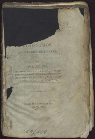 Ensayo sobre la distinción de los sinónimos de la lengua castellana