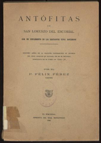 Antófitas de San Lorenzo del Escorial