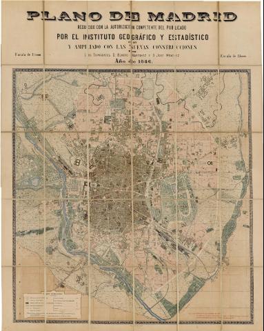 Plano de Madrid : reducido con la autorización... (1886)