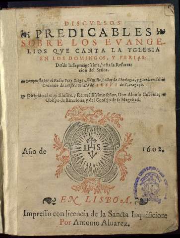 Discursos predicables sobre los Euangelios que... (1602)