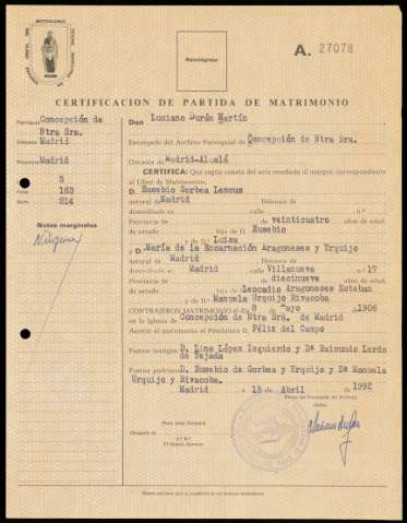 Documentación personal y familiar de Elena Fortún (entre 1949 y 1952)