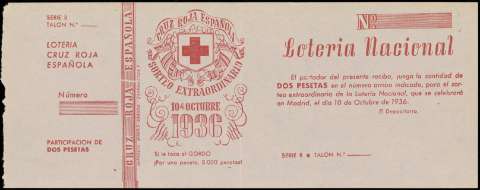 Lotería Cruz Roja Española : 10 de octubre de 1936 (1936)