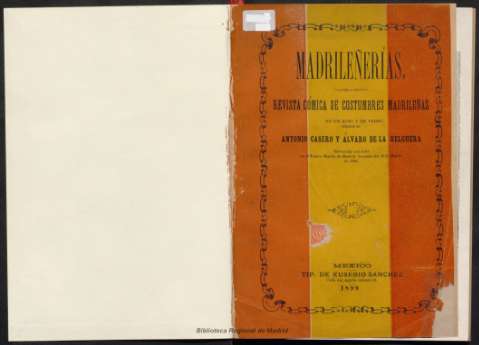 Madrileñerías : revista cómica de costumbres... (1899)