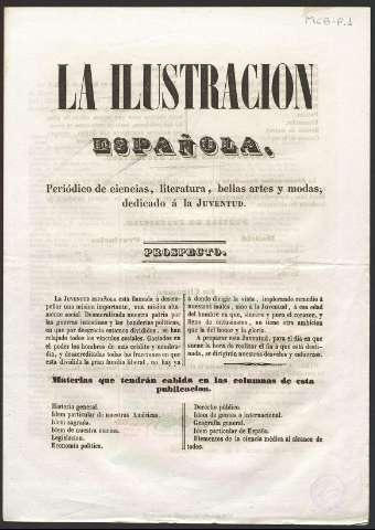 La Ilustración española : periódico de ciencias... (1845)