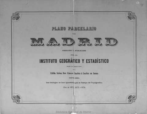 Plano parcelario de Madrid (1874?)
